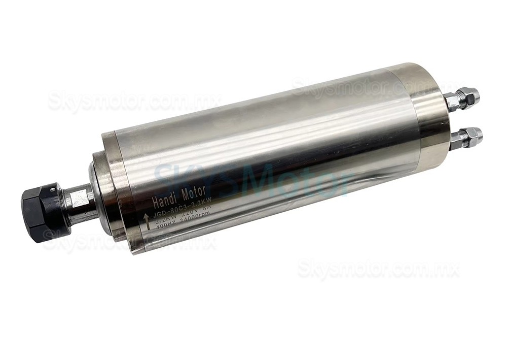 Motor de husillo CNC refrigerado por agua JGD-80C3-2.2KW 110V/220V/380V 2,2kW 24000rpm pinza ER20 400Hz